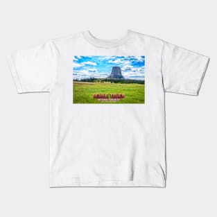 Devils Tower National Monument Kids T-Shirt